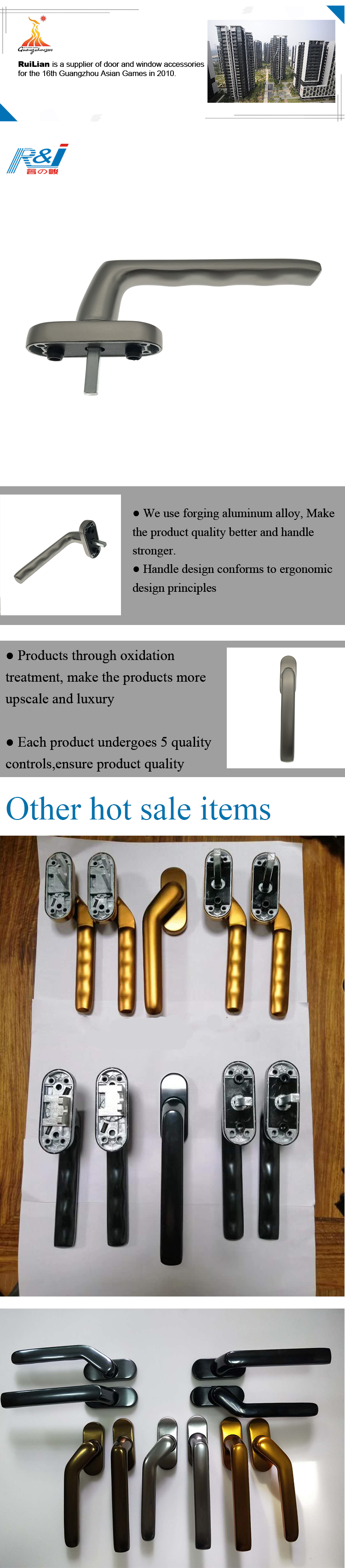 North American Style Professional Window and Door Hardware Fitting